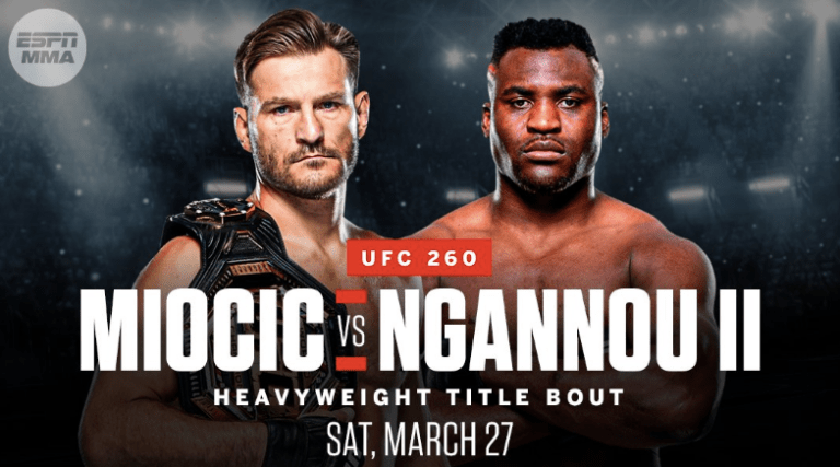 UFC 260 - Miocic vs Ngannou 2 Odds
